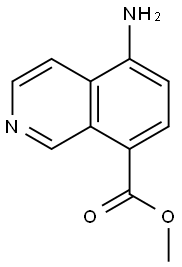 8-Isoquinolinecarboxylicacid,5-amino-,methylester(9CI) Struktur