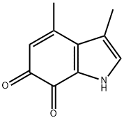 1H-Indole-6,7-dione,3,4-dimethyl-(9CI) Struktur