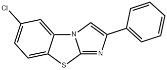 6-CHLORO-2-PHENYLIMIDAZO[2,1-B]BENZOTHIAZOLE Struktur