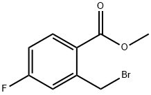 METHYL 2-BROMOMETHYL-4-FLUORO-BENZOATE Struktur