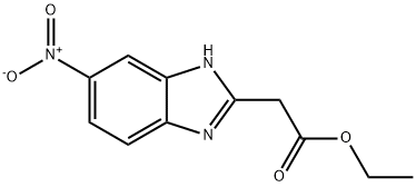 6-Nitro-1H-benzimidazole-2-acetic acid ethyl ester Struktur