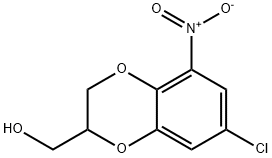 7-CHLORO-2-HYDROXYMETHYL-5-NITROBENZODIOXANE Struktur