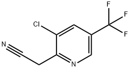 2-[3-氯-5-(三氟甲基)-2-吡啶基]-乙氰, 157764-10-8, 結構式