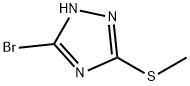 5-bromo-3-(methylthio)-1H-1,2,4-triazole(SALTDATA: FREE) Struktur