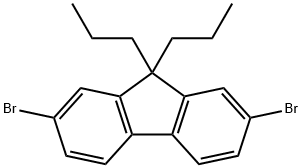 2,7-Dibromo-9,9-di(1-propyl)-9H-fluorene Struktur