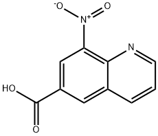 8-Nitroquinoline-6-carboxylic acid Struktur