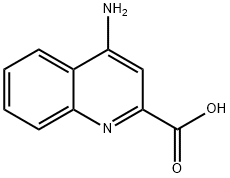 4-AMINOQUINOLINE-2-CARBOXYLIC ACID Struktur