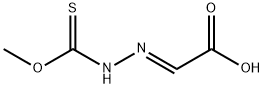 Acetic acid, [(methoxythioxomethyl)hydrazono]-, (E)- (9CI) Struktur