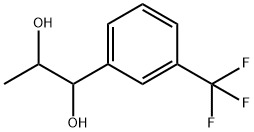 1-[3-(trifluoromethyl)phenyl]propane-1,2-diol  Struktur