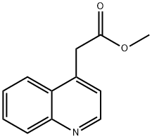 4-Quinolineacetic acid, Methyl ester Struktur