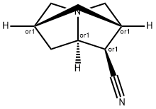 2,6-Methano-1H-pyrrolizine-1-carbonitrile,hexahydro-,[1R-(1alpha,2alpha,6alpha,7abeta)]- Struktur