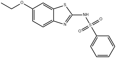 N-(6-Ethoxy-2-benzothiazolyl)benzenesulfonaMide Struktur