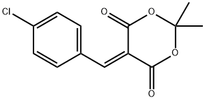 5-[(4-CHLOROPHENYL)METHYLENE]-2,2-DIMETHYL-1,3-DIOXANE-4,6-DIONE Struktur