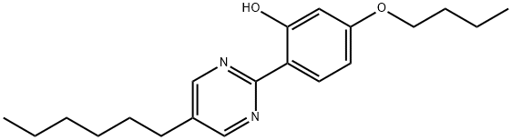 2-(4-Butoxy-2-hydroxyphenyl)-5-hexylpyrimidine Struktur