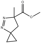 4,5-Diazaspiro[2.4]hept-4-ene-6-carboxylicacid,6-methyl-,methylester(9CI) Struktur