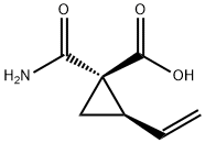 Cyclopropanecarboxylic acid, 1-(aminocarbonyl)-2-ethenyl-, cis- (9CI) Struktur