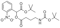 ALPHA-[4-[[(1,1-DIMETHYLETHOXY)CARBONYL]AMINO]-1-OXOBUTOXY]-2-NITRO-, 1,1-DIMETHYLETHYL ESTER BENZENEACETIC ACID Struktur