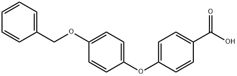 BENZOIC ACID, 4-[4-(PHENYLMETHOXY)PHENOXY]- Struktur