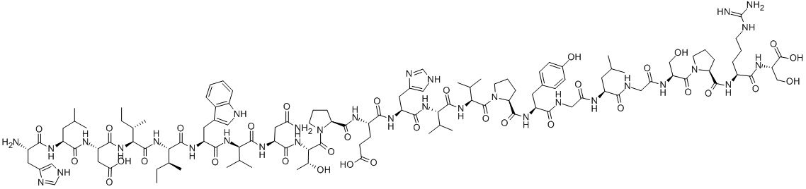 (D-VAL22)-BIG ENDOTHELIN-1 FRAGMENT (16-38) (HUMAN), 158884-64-1, 結(jié)構(gòu)式