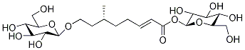 [R-(E)]-1-[8-(β-D-Glucopyranosyloxy)-2,6-diMethyl-2-octenoate] β-D-Glucopyranose Struktur