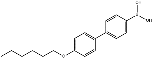 4'-n-Hexyloxybiphenyl-4-boronic acid, 97% Struktur