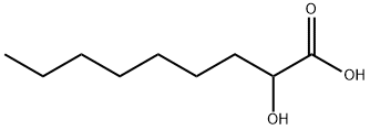 α-Hydroxynonanoic acid Struktur