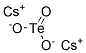 dicesium tellurium trioxide Struktur