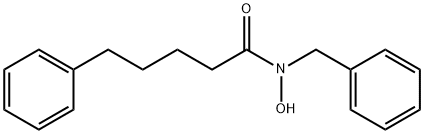 N-benzyl-N-hydroxy-5-phenylpentamide Struktur