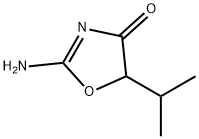 2-AMINO-5-ISOPROPYL-1,3-OXAZOL-4(5H)-ONE Struktur