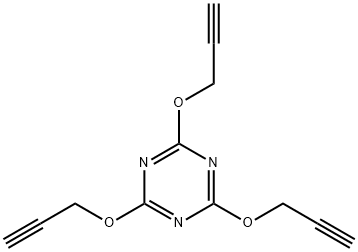 2,4,6-TRIS(PROP-2-YN-1-YLOXY)-1,3,5-TRIAZINE Struktur