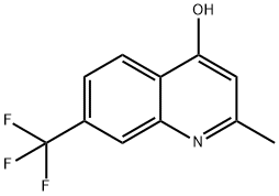 2-METHYL-7-TRIFLUOROMETHYLQUINOLIN-4-OL Struktur