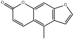 4-Methyl-7H-furo(3,2-g)(1)benzopyran-7-one Struktur