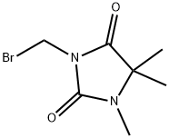 3-BROMOMETHYL-1,5,5TRIMETHYL-IMIDAZOLIDINE-2,4-DIONE Struktur