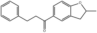 2-methyl-5-(3-phenylpropionyl)-1-benzoxolane Struktur