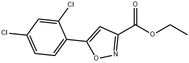 ETHYL 5-(2,4-DICHLOROPHENYL)ISOXAZOLE-3-CARBOXYLATE Struktur