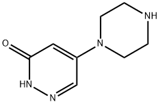 3(2H)-Pyridazinone,5-(1-piperazinyl)-(9CI) Struktur