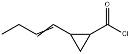 Cyclopropanecarbonyl chloride, 2-(1-butenyl)- (9CI) Struktur