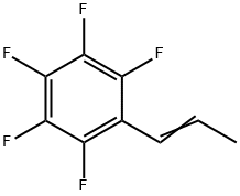 1-(Perfluorophenyl)prop-1-ene, 1-(Pentafluorophenyl)prop-1-ene Struktur