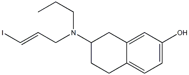 (RS)-TRANS-7-HYDROXY-2-[N-PROPYL-N-(3'-IODO-2'-PROPENYL)AMINO]TETRALIN MALEATE Struktur