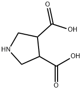 Pyrrolidine-3,4-dicarboxylic acid Struktur