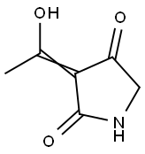 2,4-Pyrrolidinedione, 3-(1-hydroxyethylidene)- (9CI) Struktur