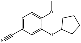 3-(CYCLOPENTYLOXY)-4-METHOXYBENZONITRILE Struktur