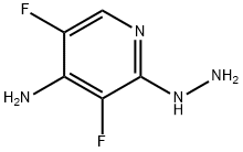 2(1H)-Pyridinone,4-amino-3,5-difluoro-,hydrazone(9CI) Struktur