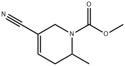 1(2H)-Pyridinecarboxylic  acid,  5-cyano-3,6-dihydro-2-methyl-,  methyl  ester Struktur