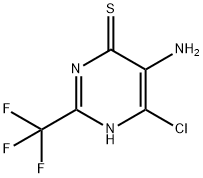 5-amino-6-chloro-2-(trifluoromethyl)-1H-pyrimidine-4-thione Struktur