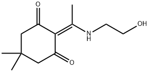 2-[(4,4-DIMETHYL-2,6-DIOXOCYCLOHEX-1-YLIDENE)ETHYL-AMINO]-ETHANOL Struktur