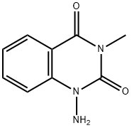 1-Amino-3-methyl-1H-quinazoline-2,4-dione
 Struktur