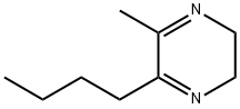 2-butyl-5,6-dihydro-3-methylpyrazine  Struktur