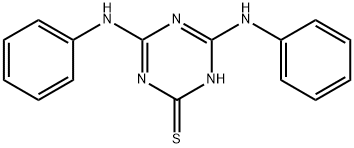 4,6-dianilino-1,3,5-triazine-2(1H)-thione Struktur