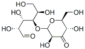 (2S,3S,4R,5R)-4-[(2R,3S,5S,6S)-3,5-dihydroxy-6-(hydroxymethyl)-4-oxo-oxan-2-yl]oxy-2,3,5,6-tetrahydroxy-hexanal Struktur